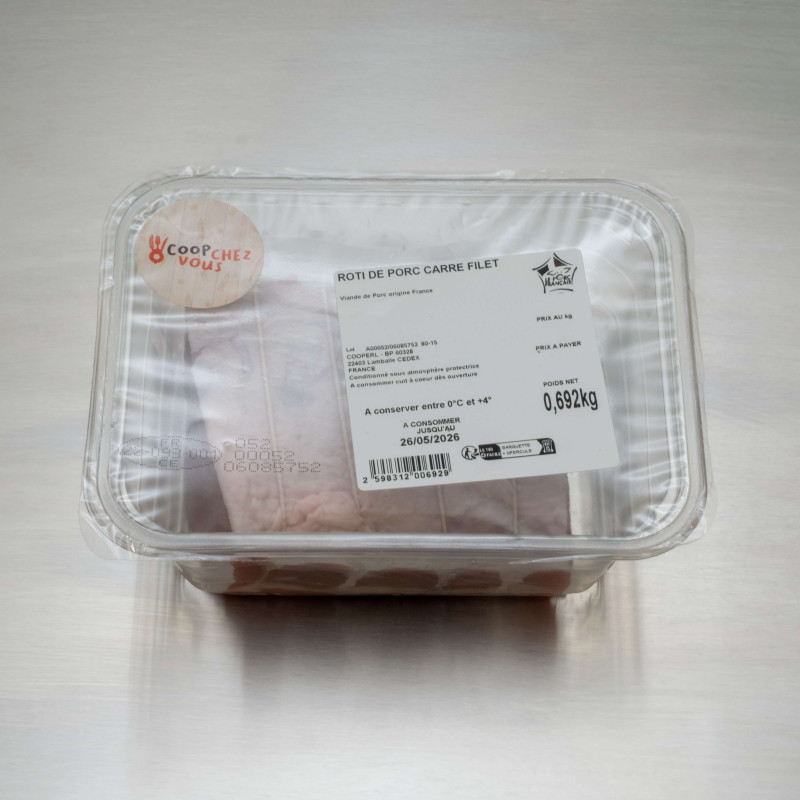 R&ocirc;ti de porc filet 700 g env. | Calidel Pro