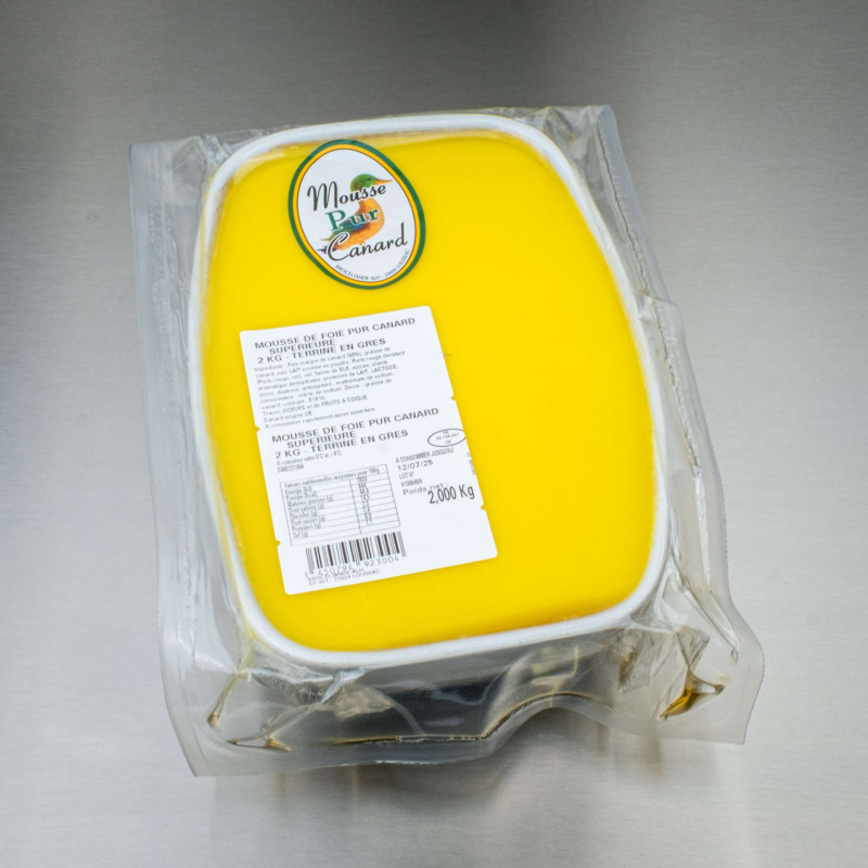 Mousse de foie pur canard supérieure 2 kg | Calidel Pro Mousse de foie pur canard supérieure 2 kg | Calidel Pro