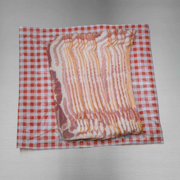 Poitrine de porc fum&eacute;e crue (tranches de 20 g)