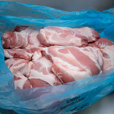 Épaule de porc désossée, découennée, dégraissée 9kg200 env.