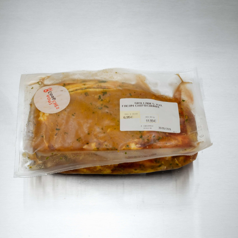 Côtes échine de porc marinées au chimichurri 730 g env. | Calidel Pro Côtes échine de porc marinées au chimichurri 730 g env. | Calidel Pro