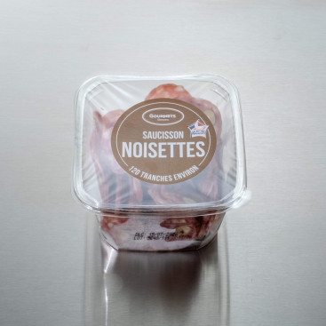 Saucisson sec aux noisettes tranché 90 g