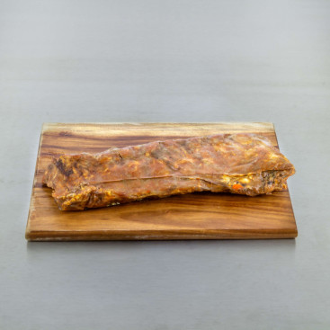 Ribs de porc marin&eacute; cuit saveur barbecue 500 g env.