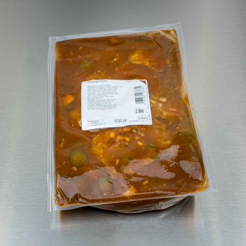 Langue de bœuf sauce piquante 2 kg - vue principale du produit Langue de bœuf sauce piquante 2 kg - vue principale du produit