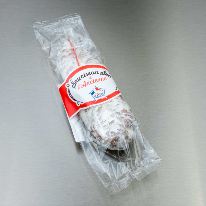 Saucisson sec à l'ancienne 250 g - vue principale du produit Saucisson sec à l'ancienne 250 g - vue principale du produit