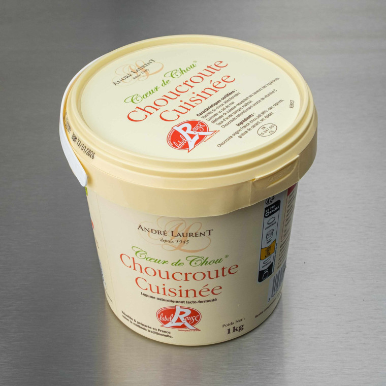 Choucroute cuisin&eacute;e Label Rouge seau 1 kg - vue principale du produit