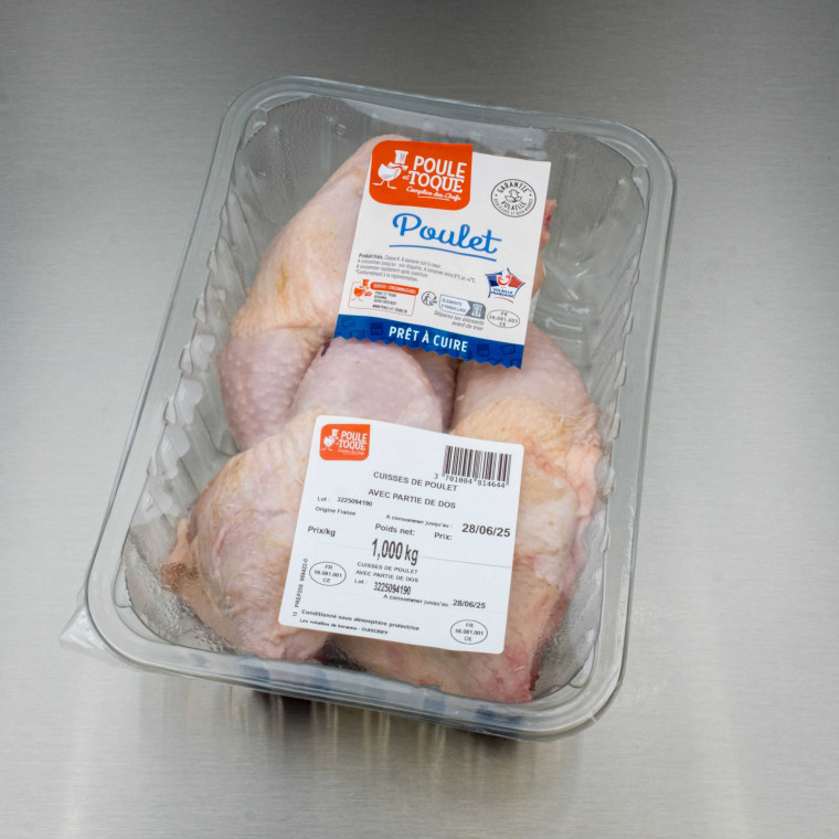 Cuisse de poulet avec dos 1 kg (env. 4 cuisses) - vue principale du produit