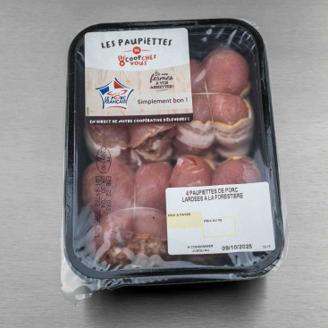 Paupiette &agrave; la foresti&egrave;re 640 g (4 paupiettes de 160 g)