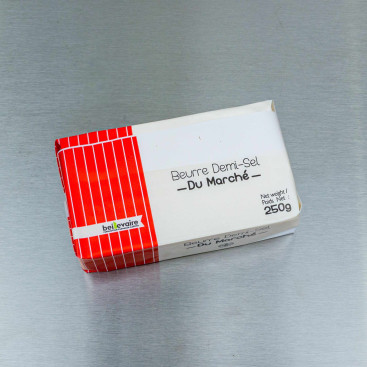 Beurre pasteurisé demi-sel 250 g