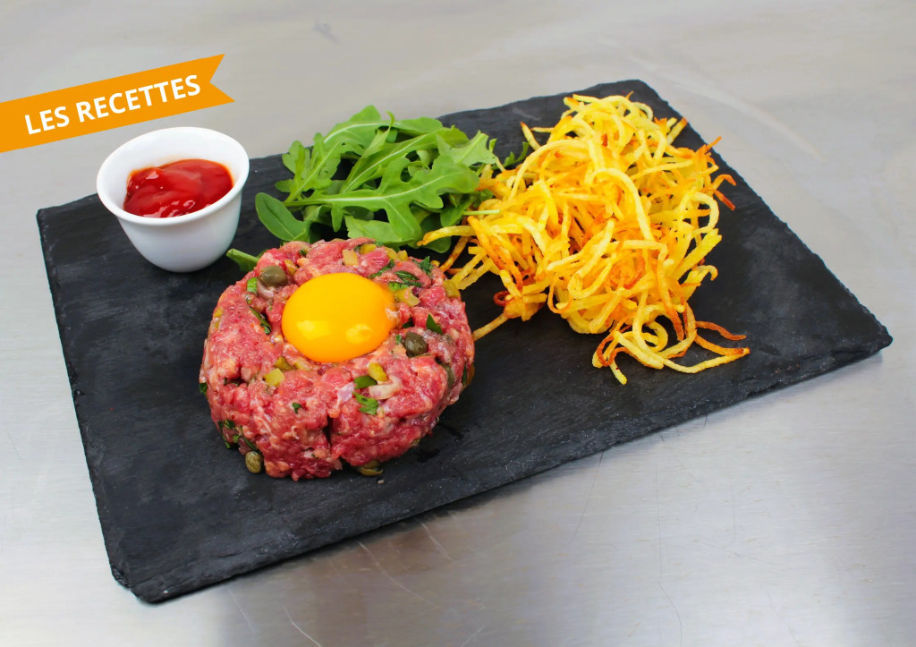 Tartare de boeuf pommes pailles